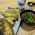 鮎の唐揚げ トマト大葉タレ