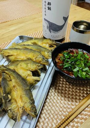 鮎の唐揚げ トマト大葉タレ-レシピのメイン写真