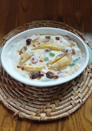 皮付ポテト(じゃがいも)ホワイトグラタン-レシピのメイン写真