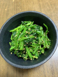 簡単おつまみ☆ほうれん草の胡麻和え-レシピのメイン写真