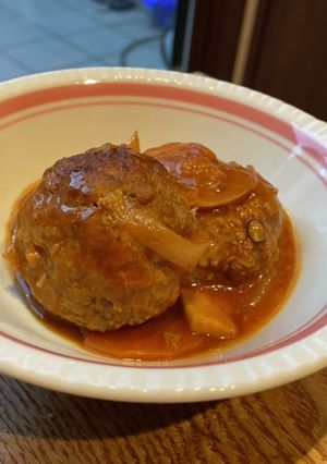 娘と孫に残したいばぁばの煮込みハンバーグ-レシピのメイン写真