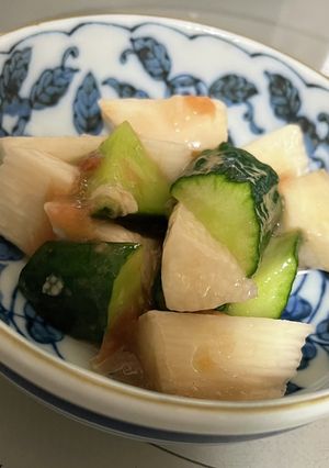 簡単 さわやか✨長芋ときゅうりの梅肉和え-レシピのメイン写真