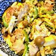 厚揚げ&キノコの豚肉ゴーヤーチャンプルー