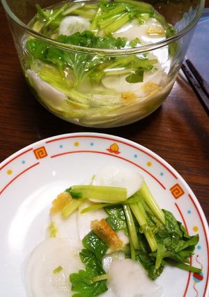 夏にサッパリ~かぶらとセロリの酢の物-レシピのメイン写真