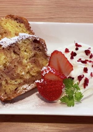 お家カフェ❀盛り付け案･パウンドケーキ①-レシピのメイン写真