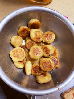 さつまいもと粉豆腐の甘辛お焼き-レシピのメイン写真