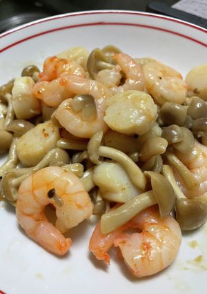 海も山も仲良くバター醤油-レシピのメイン写真
