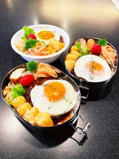 高校生弁当 ロコモコ 2022 6月6日-レシピのメイン写真