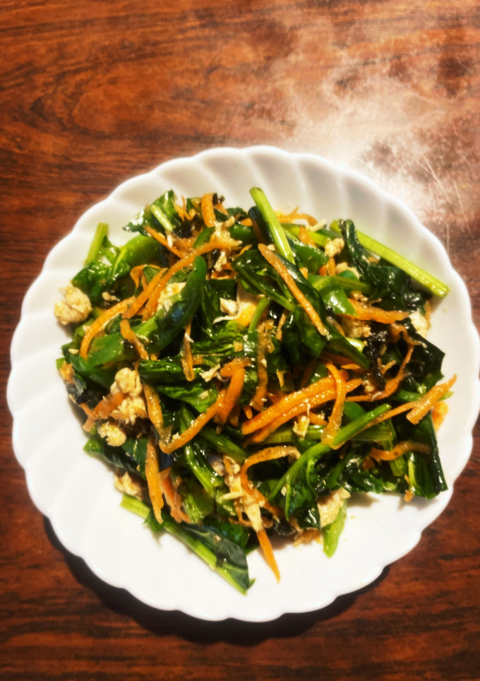 ささみとほうれん草と野菜海苔和え-レシピのメイン写真