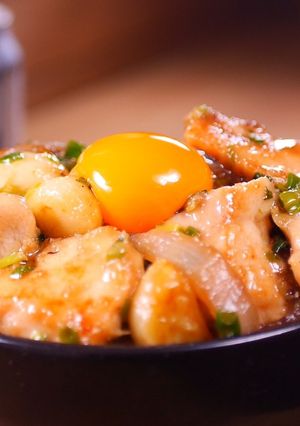 ☆飯テロ男飯☆旨すぎるスタミナねぎ塩鶏丼-レシピのメイン写真