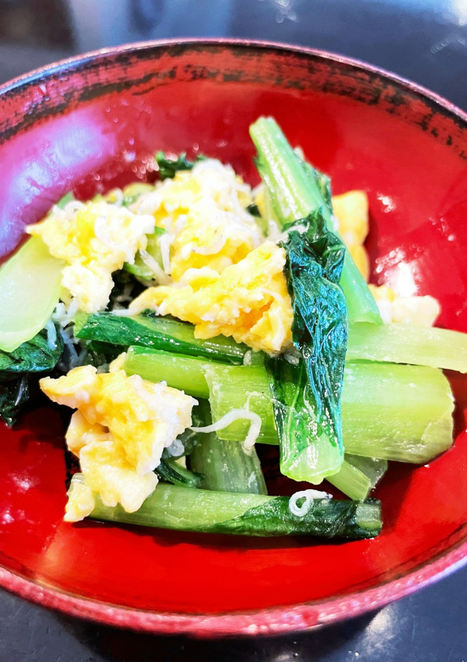 簡単副菜☆小松菜としらすの炒め物-レシピのメイン写真