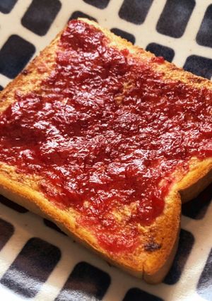 焼きジャムとピーナッツクリームのぱん-レシピのメイン写真