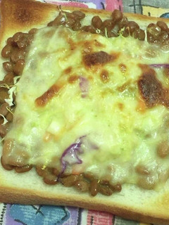 納豆トースト-レシピのメイン写真