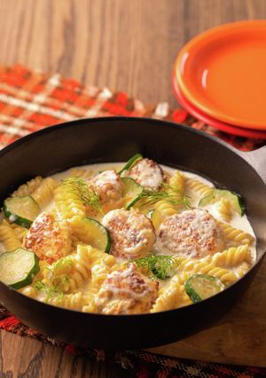 フィッシュボールのワンポットパスタ-レシピのメイン写真