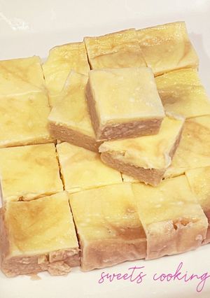 ひとくち小豆チーズケーキ-レシピのメイン写真