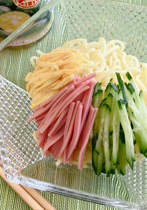 モーニングハムできほんの冷やし中華-レシピのメイン写真