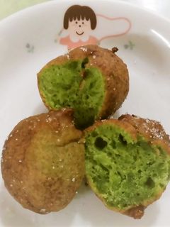 保育園給食★小松菜ドーナッツ-レシピのメイン写真
