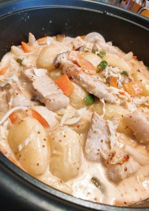 豚ロースの粒マスタード煮込み-レシピのメイン写真