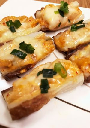 トースターで簡単♪ちくわキムチマヨ焼き-レシピのメイン写真
