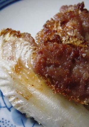 白菜のひき肉のっけ焼き-レシピのメイン写真