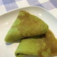 朝食に簡単抹茶クレープ♪