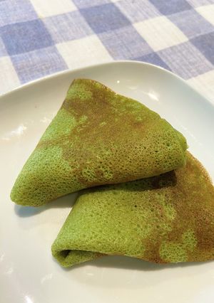 朝食に簡単抹茶クレープ♪-レシピのメイン写真