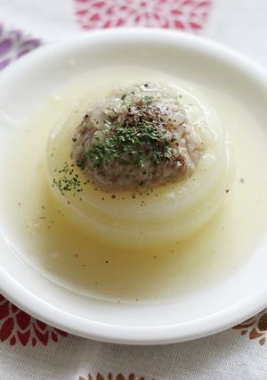 トロリとほどける♪旬の新玉ねぎの肉詰め-レシピのメイン写真