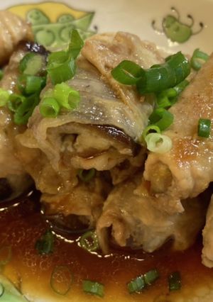 茄子の豚ロース巻き甘酢煮-レシピのメイン写真