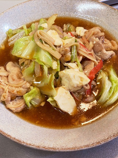 豚肉とカニカマと豆腐の炒め煮-レシピのメイン写真