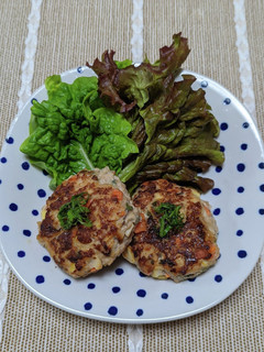 筍と鶏ひき肉の味噌ハンバーグ-レシピのメイン写真