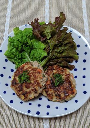 筍と鶏ひき肉の味噌ハンバーグ-レシピのメイン写真