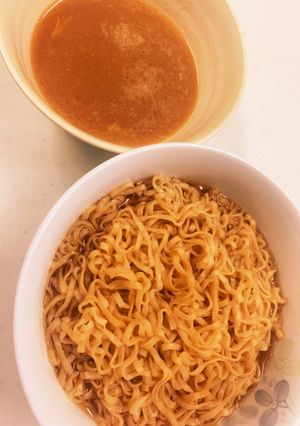 チキンラーメンアレンジ!鶏ガラつけ麺!!-レシピのメイン写真