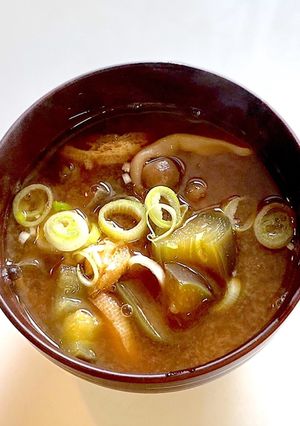 茄子ときのこのお味噌汁-レシピのメイン写真