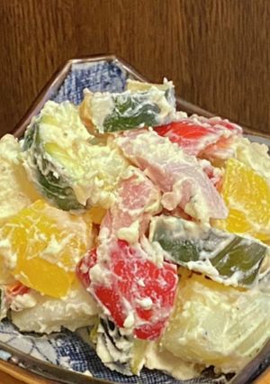 彩り・パプリカとズッキーニのポテトサラダ-レシピのメイン写真