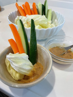 野菜で簡単おつまみ*マヨ味噌ディップ-レシピのメイン写真