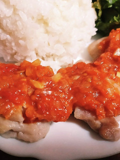 給食のチキンのトマトソースかけ-レシピのメイン写真