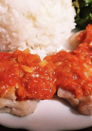 給食のチキンのトマトソースかけ-レシピのメイン写真