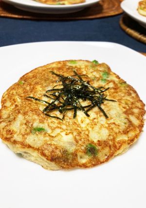 グリーンピースと豆腐の山芋焼き-レシピのメイン写真
