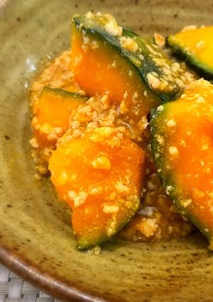 かぼちゃの鶏そぼろあんかけ-レシピのメイン写真