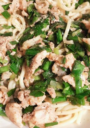 【ニラ蕎麦】バズレシピ-油そば-レシピのメイン写真