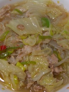 白菜とはるさめの食べるスープ-レシピのメイン写真