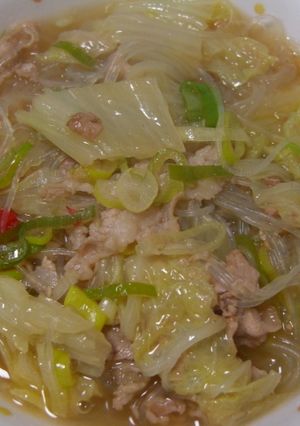 白菜とはるさめの食べるスープ-レシピのメイン写真