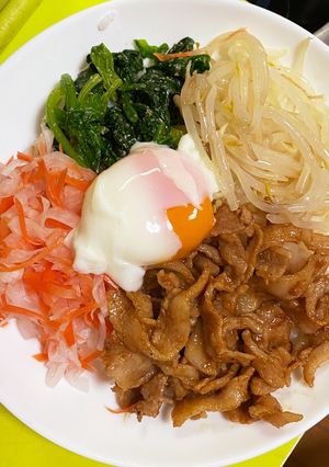 超簡単！焼肉のタレでビビンバ-レシピのメイン写真
