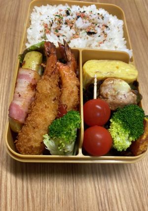 中1女子弁当アスメシ21☆エビフライ-レシピのメイン写真