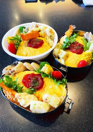 高校生弁当　オムライス　2022 6月7-レシピのメイン写真