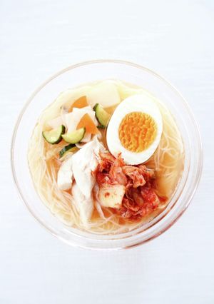 漬け汁で美味しい!【水キムチ冷麺】素麺-レシピのメイン写真