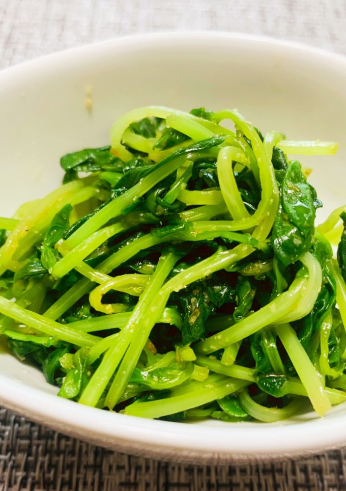 レンジで簡単！豆苗の胡麻和え-レシピのメイン写真