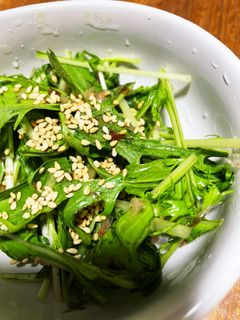 水菜のおかか和えサラダ-レシピのメイン写真