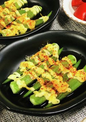 簡単オクラのマヨネーズ焼き-レシピのメイン写真