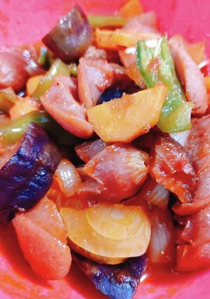 お弁当用☆ソーセージと野菜のケチャップ煮-レシピのメイン写真